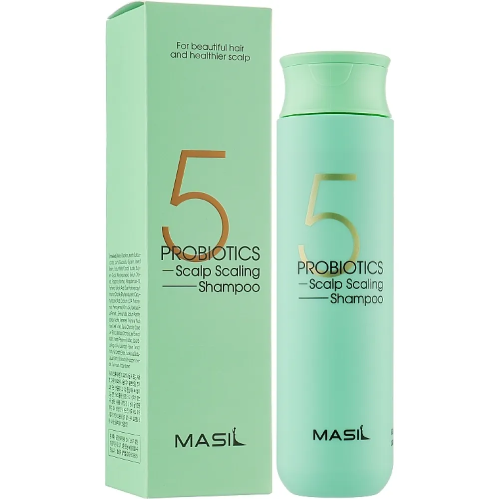 MASIL 5 Probiotics Scalp Scaling Shampoo — Shampooing purifiant profond aux probiotiques, 300 ml