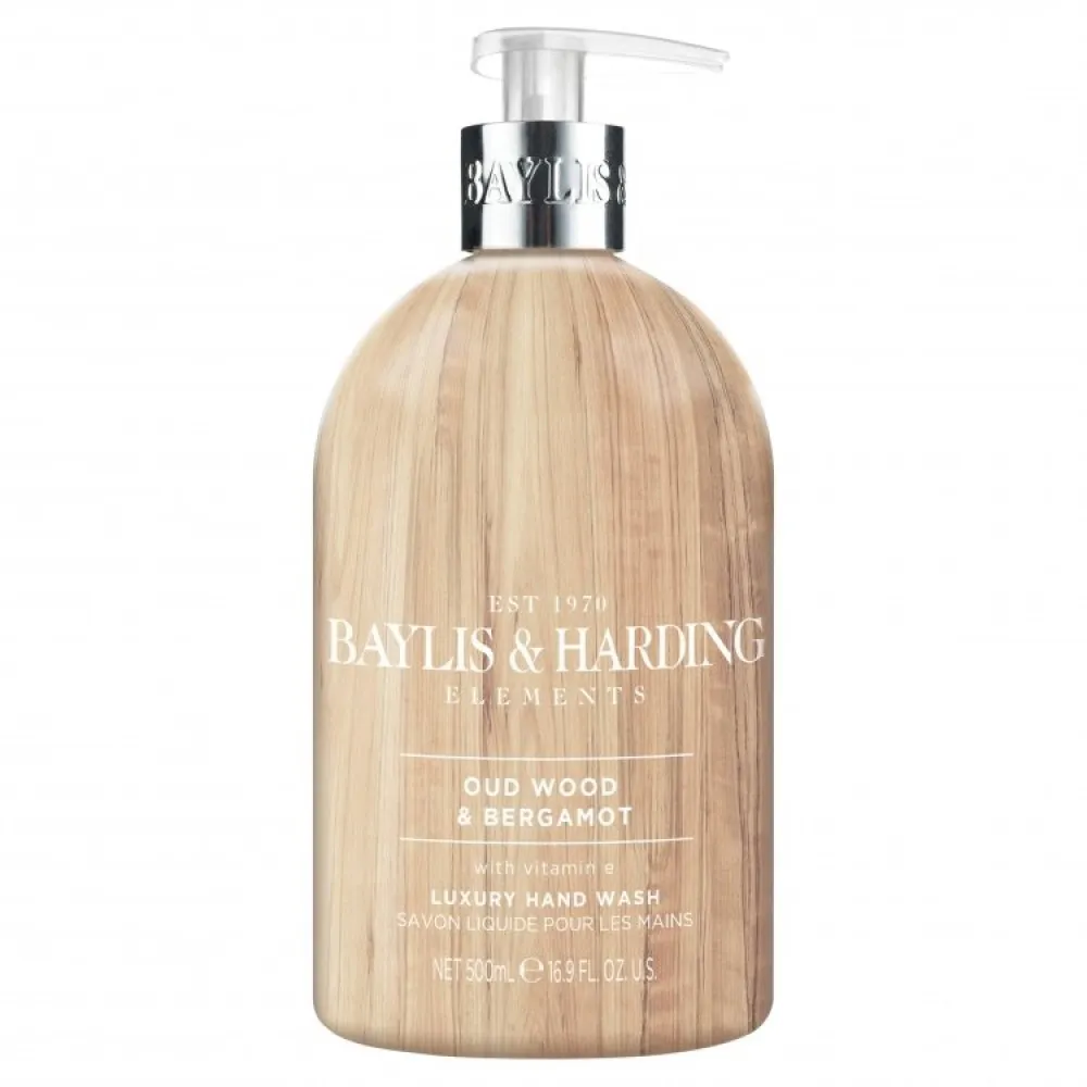 Baylis&Harding Elements - Savon liquide pour les mains Oud & Bergamote, 500 ml