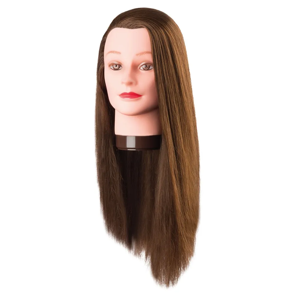 Tête de mannequin Pia — cheveux 100 % protéine, 60 cm