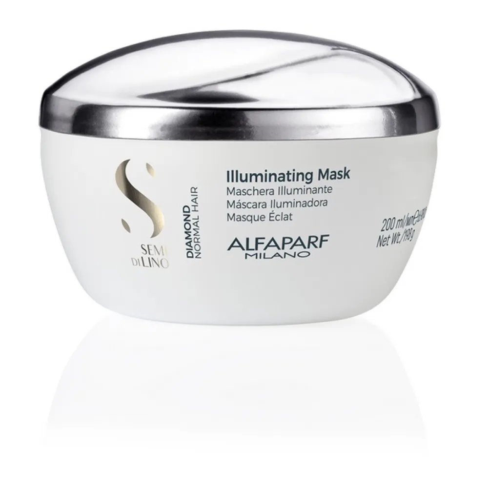 Alfaparf SDL Diamond ILLUMINATING MASK - Masque illuminant aux microcristaux de diamant, 200 ml