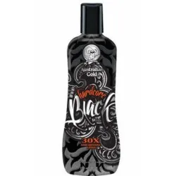 Australian Gold Hardcore Black — Crème bronzante pour solarium avec bronzers, 250 ml