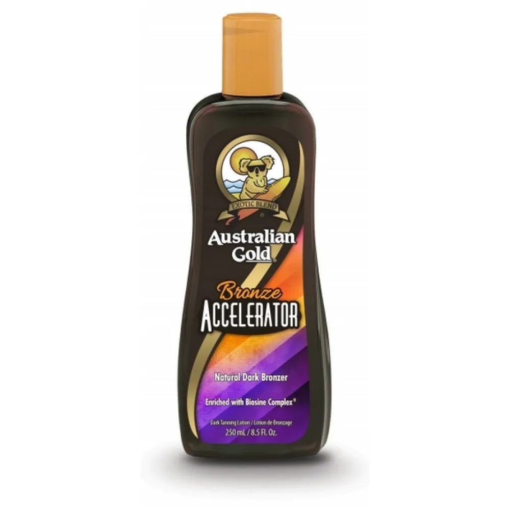 Australian Gold Bronze ACCELERATOR — Crème pour solarium avec bronzants, 250 ml