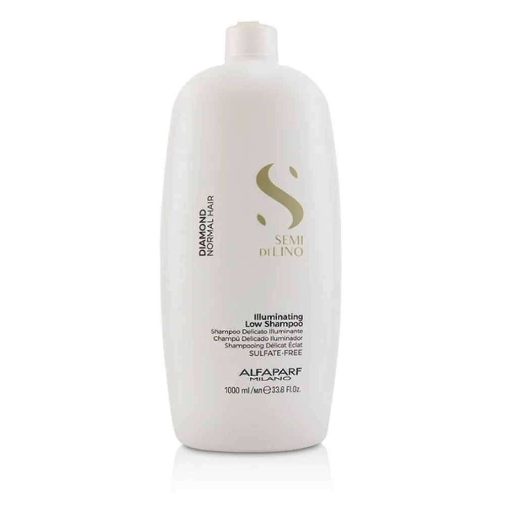 Alfaparf Semi di Lino Diamond Shampooing éclat pour cheveux normaux, 1000 ml