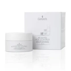 GERARD'S RE-WHITE AGE CONTROL Fluide visage SPF20 – Régénérant, antioxydant, anti-taches pigmentaires, 50 ml