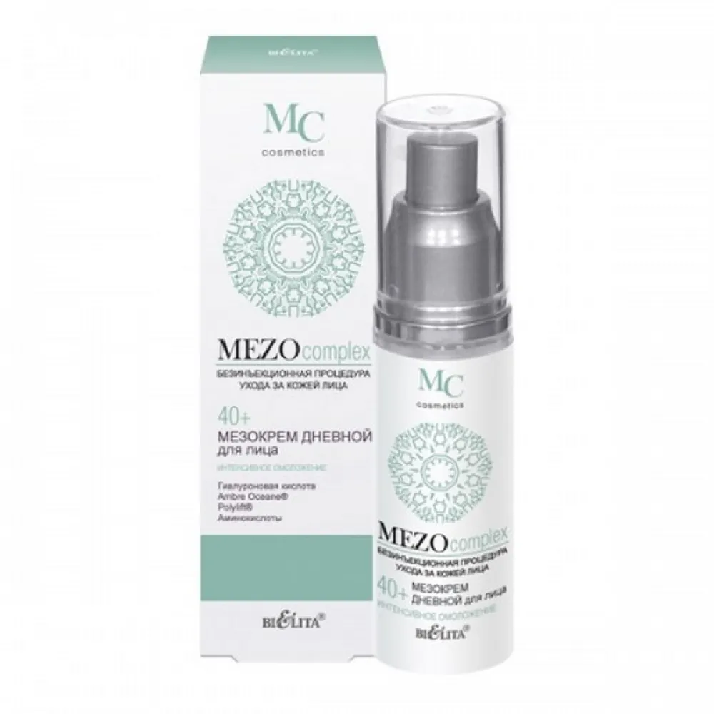 MezoComplex. Crème mézo de jour pour le visage 40+ – Rajeunissement intensif 50 ml