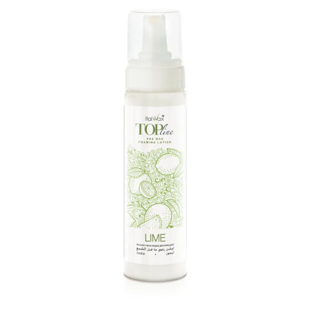 ItalWax Top Line Pre Wax Foaming Lotion LIME — lotion moussante pré-épilation au citron vert, 200 ml