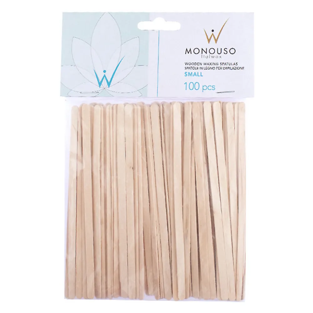 ItalWax spatules en bois petites — lot de 100 pièces