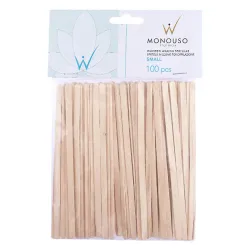 ItalWax spatules en bois petites — lot de 100 pièces