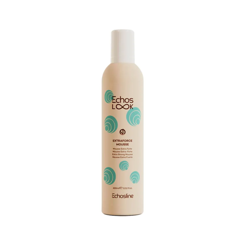 ECHOSLOOK Extraforce Mousse — Mousse coiffante à fixation extra-forte, 400 ml