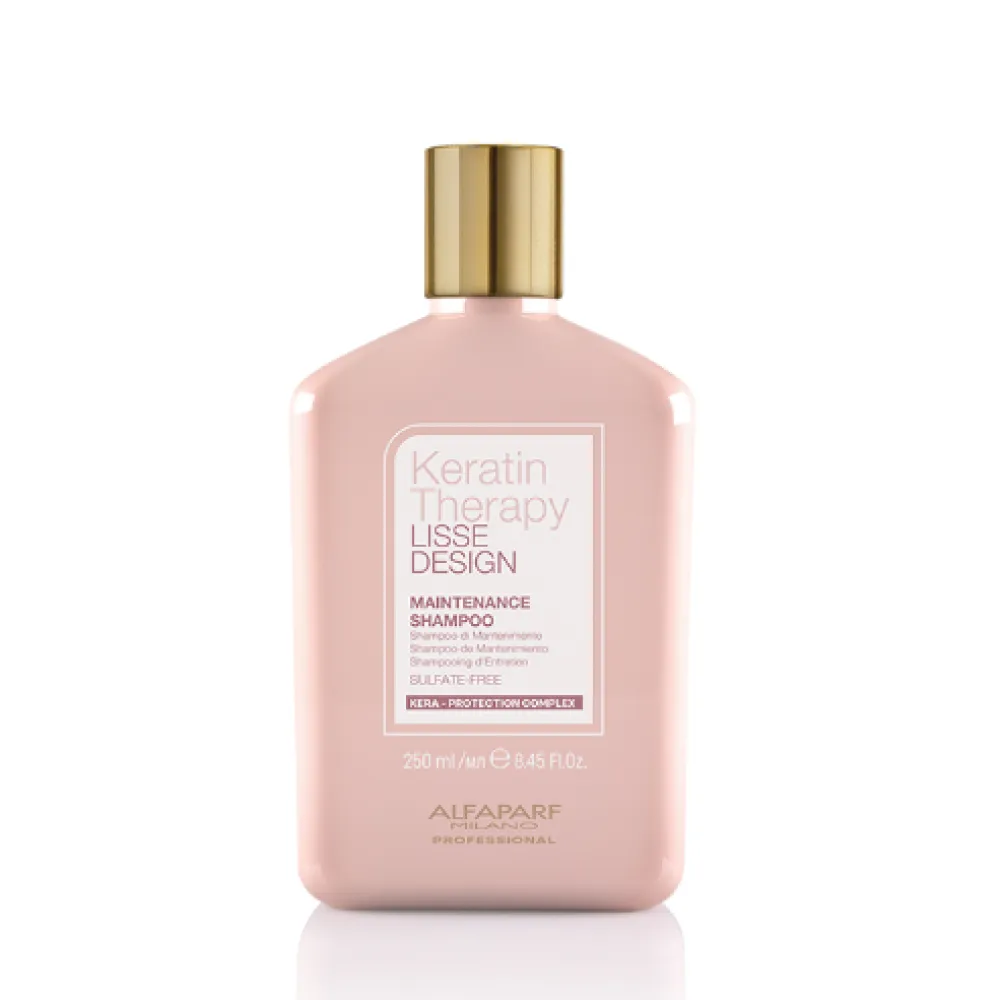 ALFAPARF Milano Keratin Therapy LISSE DESIGN Shampoo – Shampooing à la kératine pour cheveux lisses, 250 ml