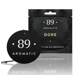 AROMATIC 89 - Désodorisant d'air en papier suspendu, doré