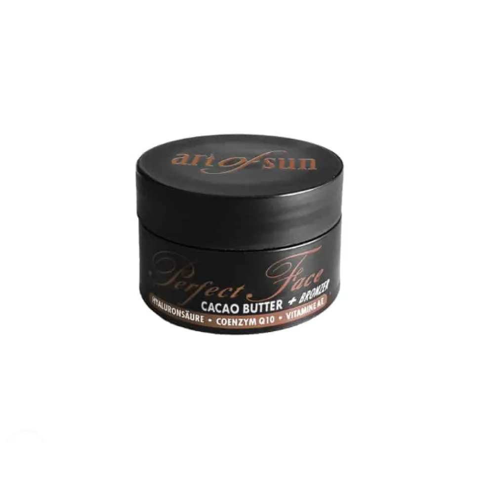 Art of Sun Perfect Face Cacao Butter Bronzer - Crème pour solarium visage et décolleté au beurre de cacao et bronzers, 15 ml
