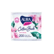 Aura Beauty coton-tiges à tige en papier, sachet de 200 pièces