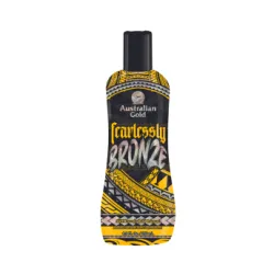 Australian Gold Fearlessly BRONZE — Crème pour solarium pour un bronzage intense avec DHA et bronzers DermaDark, 250 ml