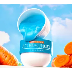 BYROKKO Shine Brown Beta Carotene After Sun Gel – Gel rafraîchissant après-soleil pour la peau, 200 g