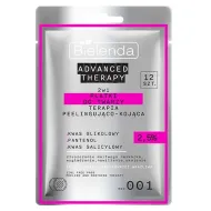 Bielenda Advanced Therapy Pads visage 2 en 1 – peeling et soin apaisant, 12 unités