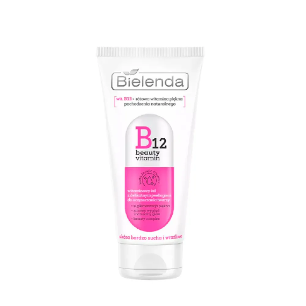 Bielenda B12 BEAUTY VITAMIN Gel visage à effet peeling, 150 ml