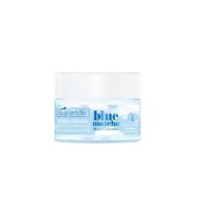 Bielenda BLUE MATCHA Crème‑mousse visage hydratante et équilibrante aux extraits d'agrumes et de thé vert, 50 ml