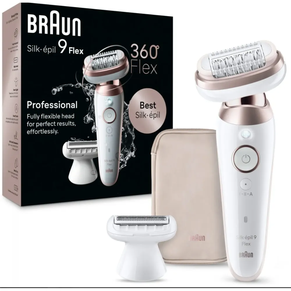 Épilateur BRAUN Silk 9 SES9-030 — embouts inclus
