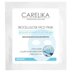 CARELIKA Masque visage en biocellulose hydratant et revitalisant, 8 ml