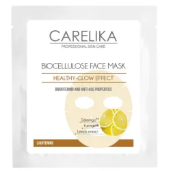 CARELIKA Masque Visage Biocellulose Éclaircissant à la Vitamine C, 8 ml