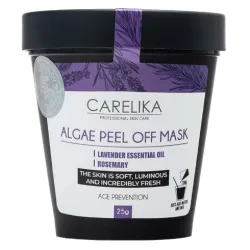 CARELIKA Algea Peel Off Mask Lavender Oil – Masque peel-off filmogène anti-âge, régénération cellulaire, 25 g