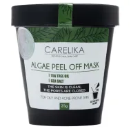CARELIKA Algea Peel-Off Mask Tea Tree Oil — Masque peel-off pour peaux grasses et mixtes à l'huile d'arbre à thé, 25 g
