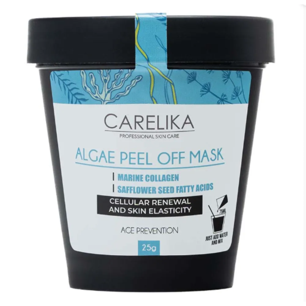 CARELIKA Masque peel-off aux algues et collagène marin — masque filmogène, 25 g