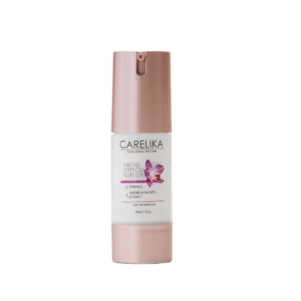 CARELIKA Orchid Stem Cell Fluid Serum - Sérum anti-âge régénérant pour la peau, 30 ml