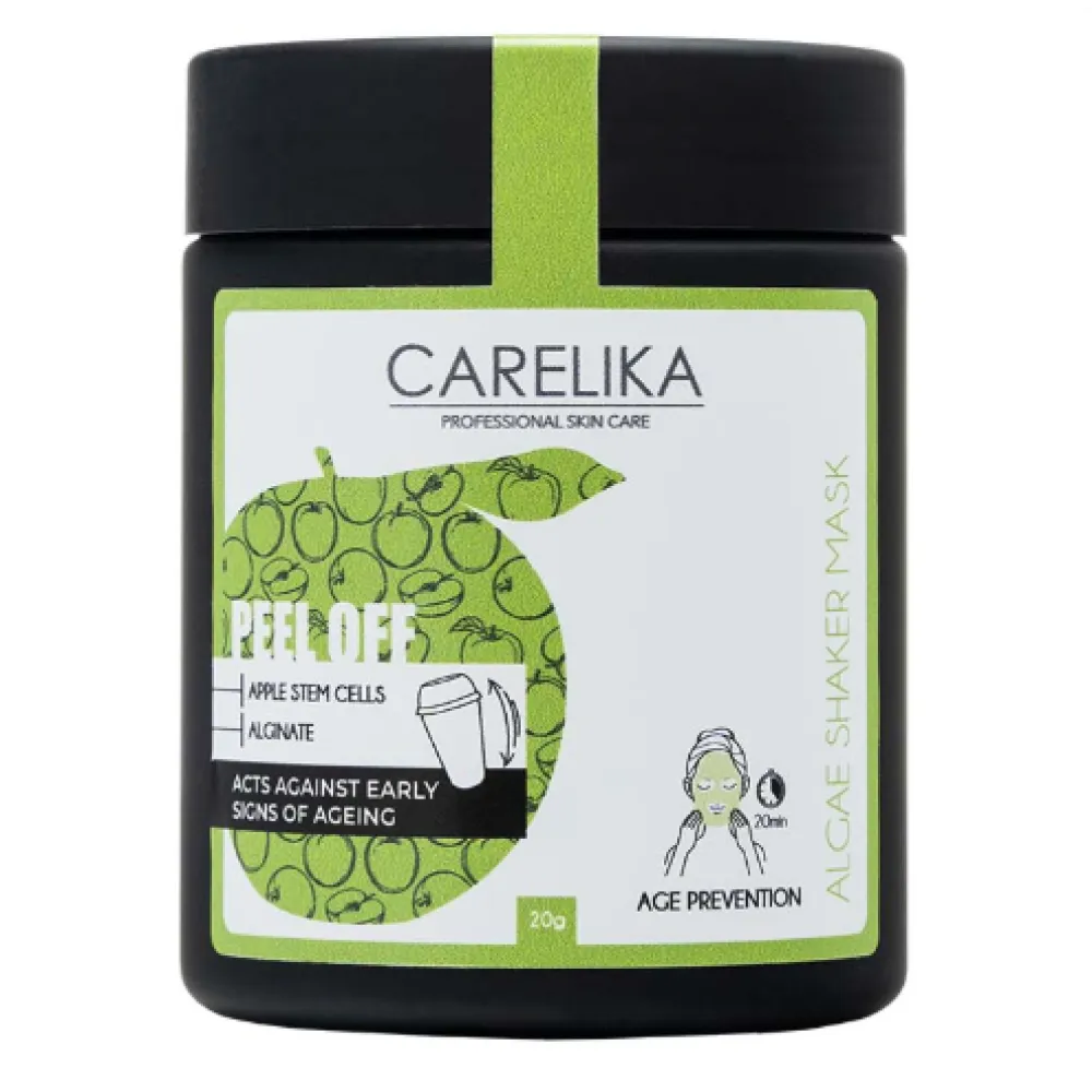 CARELIKA Shaker Peel Off Mask Apple Stem Cells — Masque anti-âge aux cellules souches de pomme, 20 g