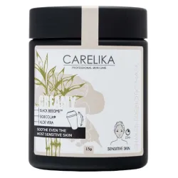 CARELIKA Shaker Prebiotic Creamy Mask Black Beeome - Masque‑crème apaisant pour peaux sensibles avec prébiotiques, 15 g
