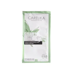 CARELIKA Shaker Masque Crème Prébiotique Argile Verte — Matifiant, 15 g