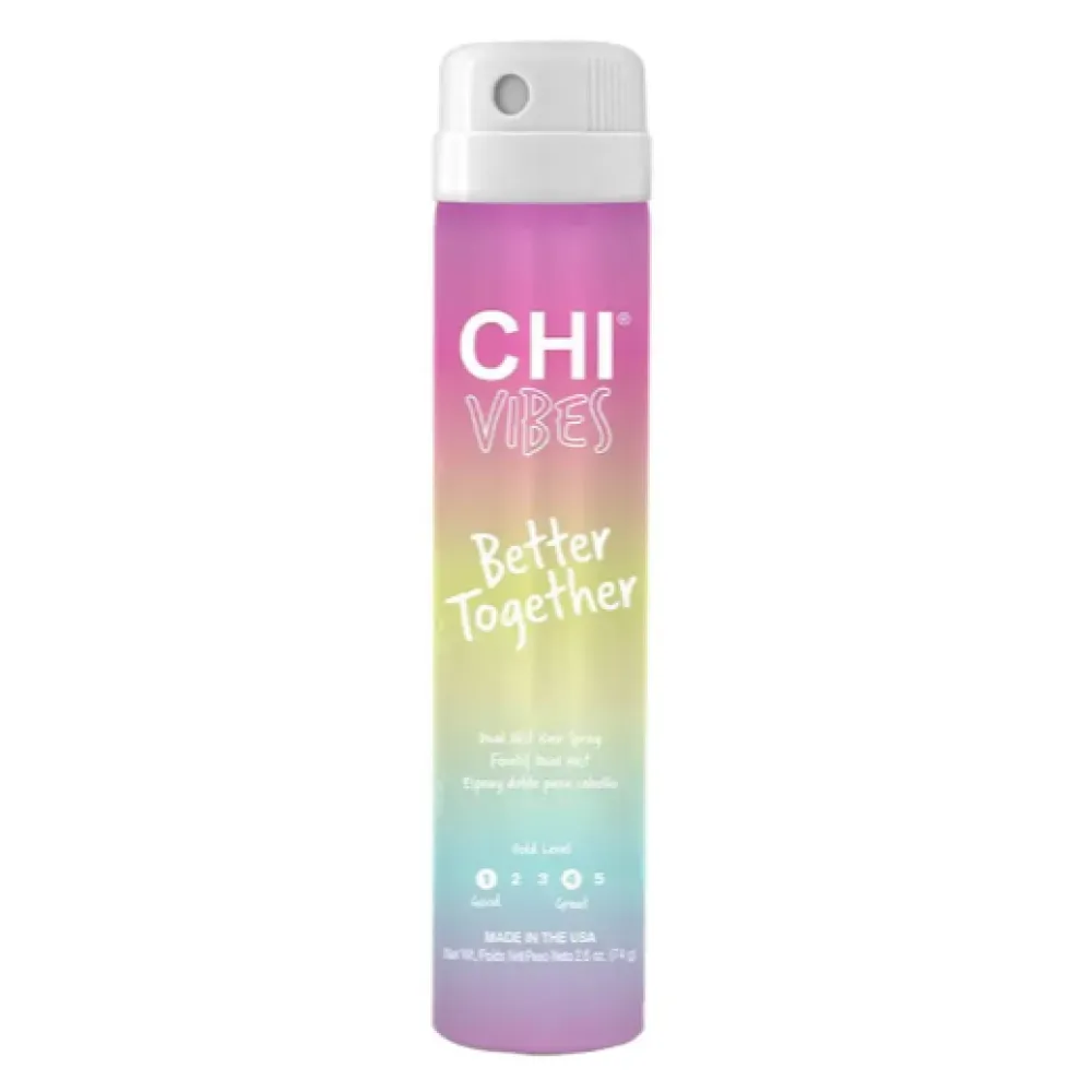 CHI VIBES Better Together Dual Mist Hairspray - Laque cheveux double fixation, 74 g