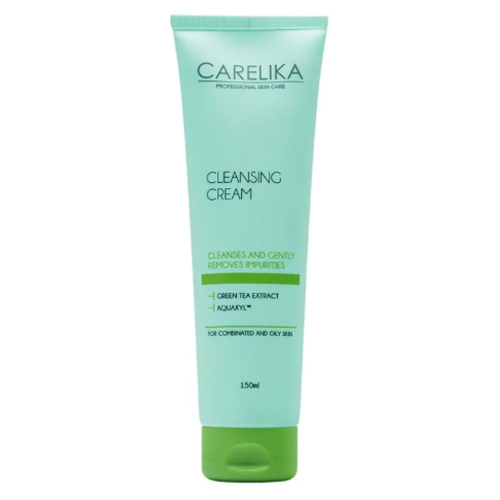 CARELIKA Crème nettoyante au thé vert, 150 ml