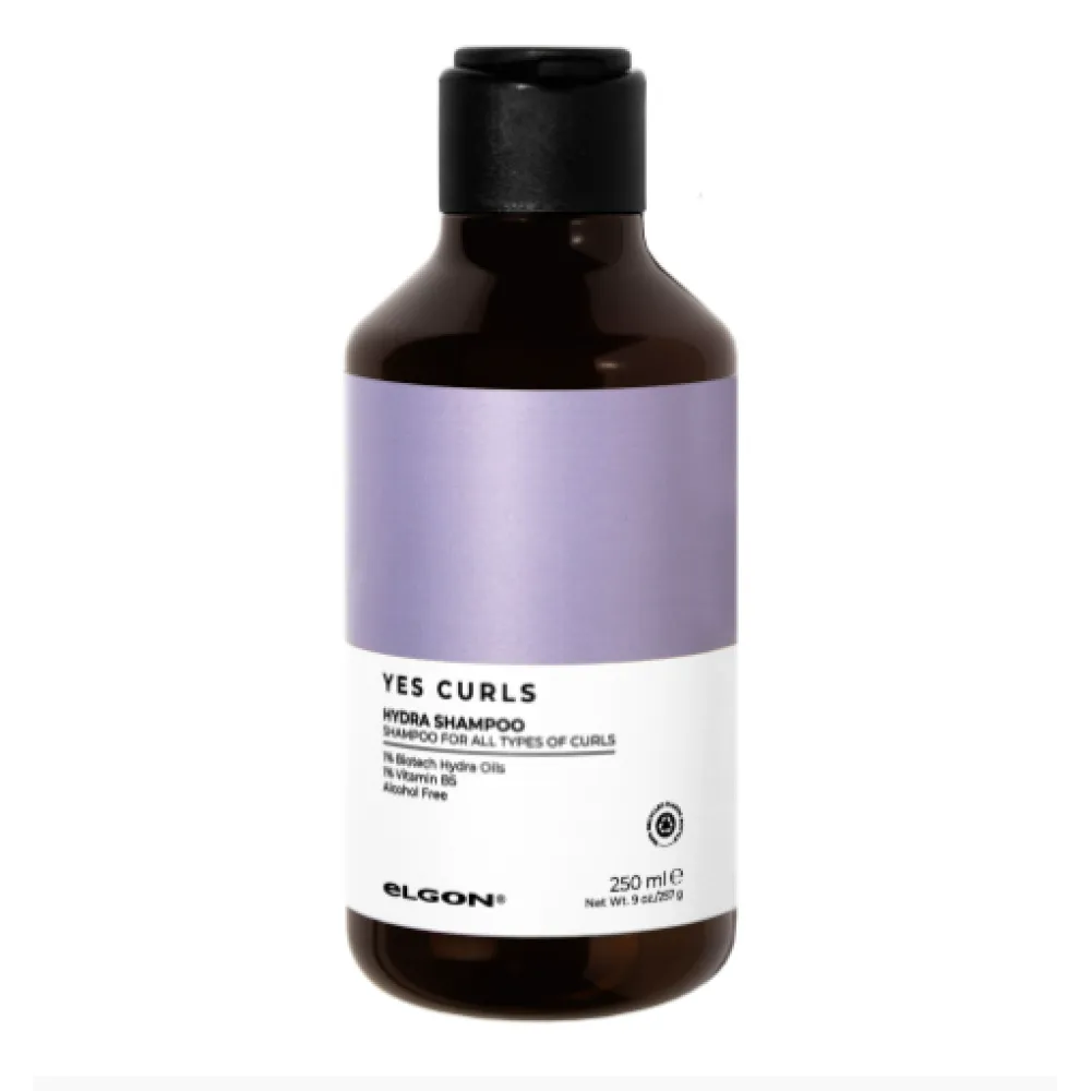 ELGON Yes Curls Hydra Shampoo - Shampoing hydratant pour cheveux bouclés, 250 ml