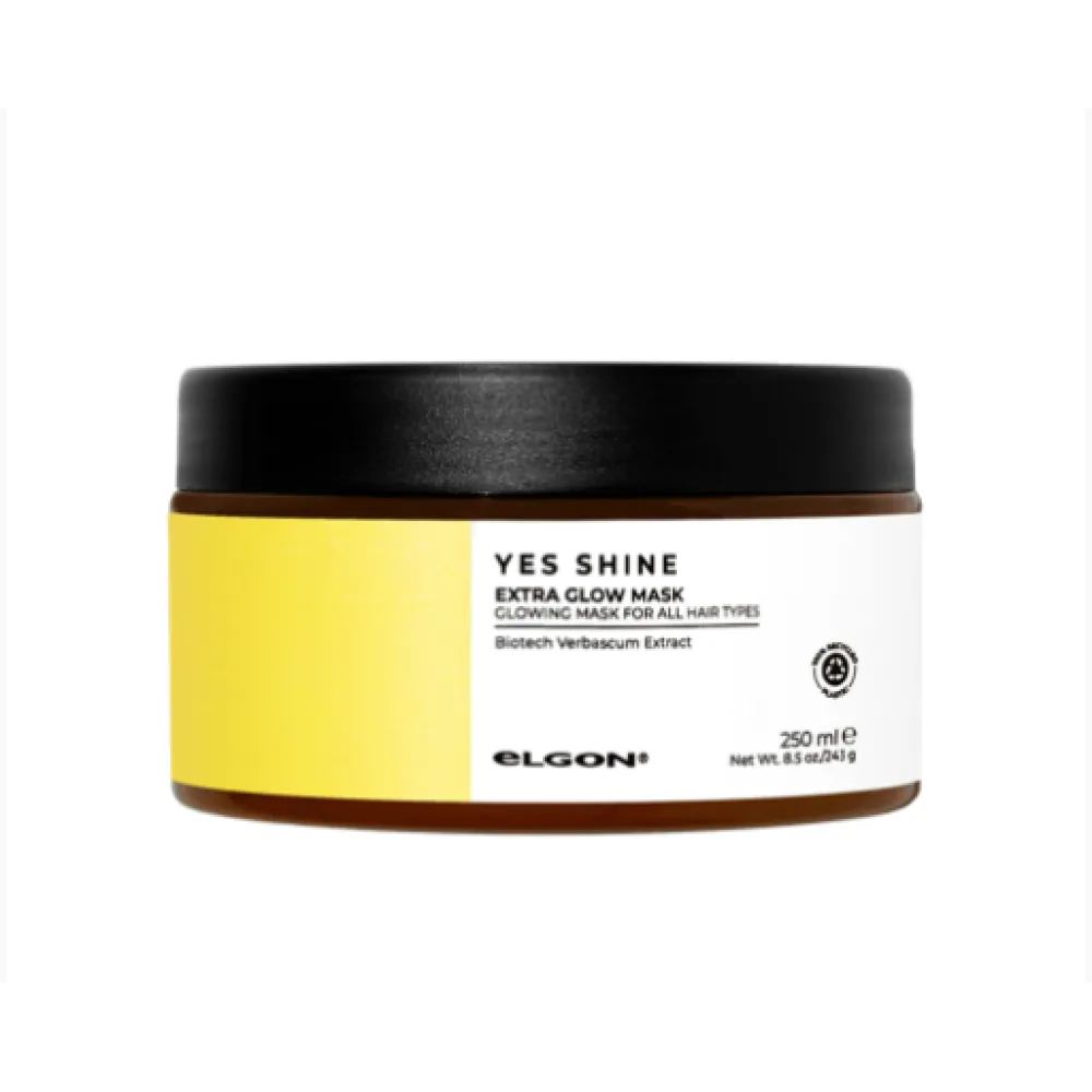 ELGON Yes Shine Extra Glow - Masque capillaire pour brillance, 250 ml