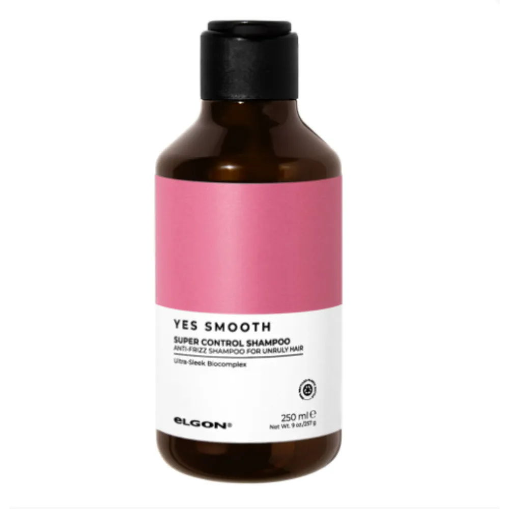 ELGON Yes Smooth Super Control Anti-Frizz Shampoo — Shampooing lissant anti-frisottis, 250 ml