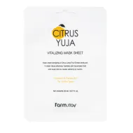 FarmStay Citrus Yuja Vitalizing Mask - Masque en tissu rafraîchissant au extrait de yuzu