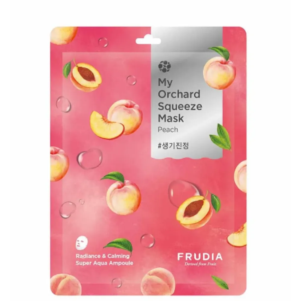 Frudia My Orchard Peach Squeeze Mask - masque visage en tissu hydratant à la pêche
