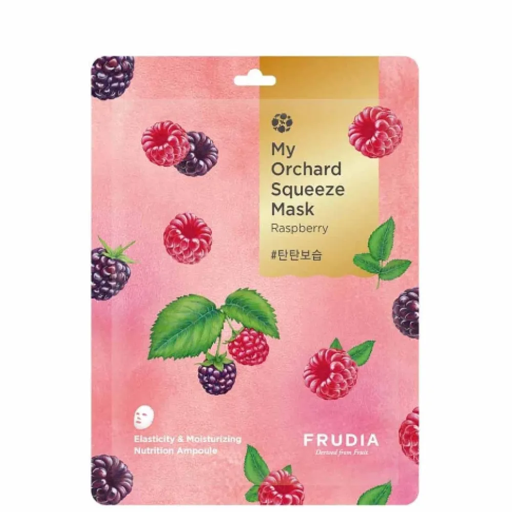 Frudia My Orchard Raspberry Squeeze Mask – masque facial hydratant en tissu à la framboise