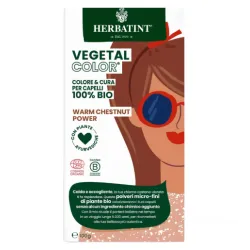 HERBATINT Vegetal Color – Coloration capillaire biologique (Châtain chaud intense / Brun)