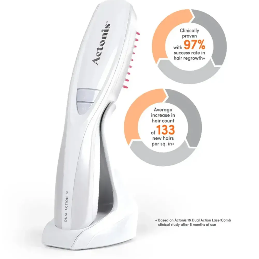 HairMax ACTONIS™ 18 DUAL ACTION LASERCOMB — Peigne laser double action