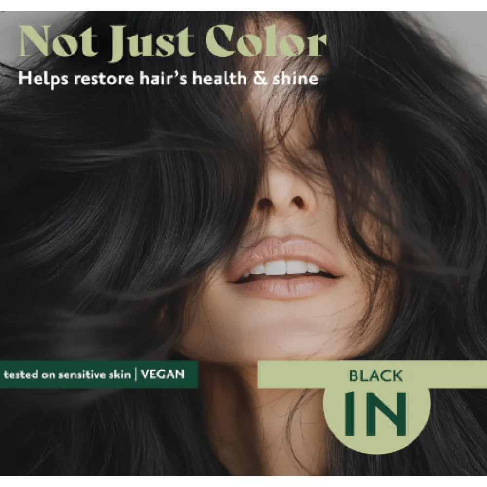 HERBATINT Teinture gel végétale naturelle longue tenue - 1N (Noir)