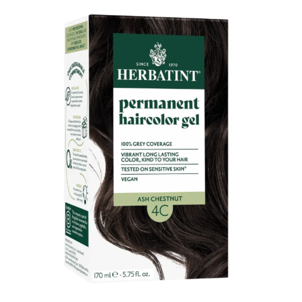 HERBATINT coloration végétale en gel longue tenue - 4C (Châtain cendré)