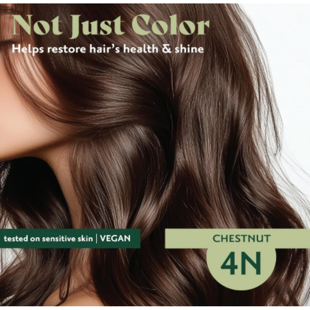 HERBATINT coloration gel végétale naturelle longue tenue - 4N (Brun noisette)