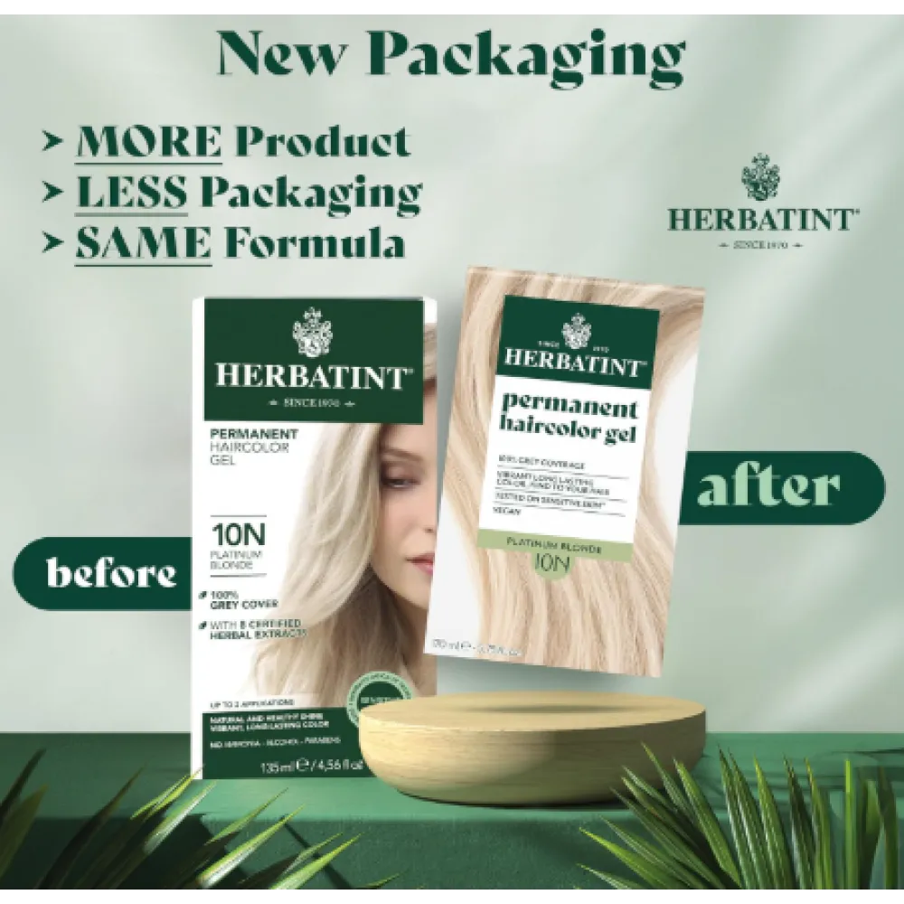 HERBATINT coloration végétale gélifiée longue tenue – 10N (blond platine)