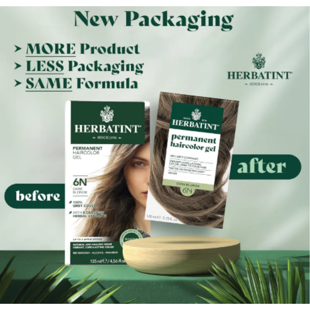 HERBATINT Coloration végétale longue tenue en gel - 6N (Blond foncé)