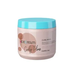 Inebrya Ice Cream Curly Plus Mask - Masque nourrissant pour cheveux ondulés et bouclés, 500 ml