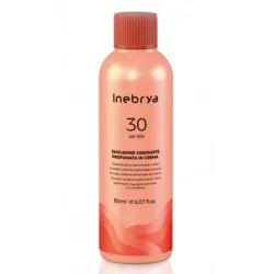 Inebrya Hydrogen Peroxide 30 vol (9%) - Émulsion oxydante aromatisée aux protéines de lait, 150 ml