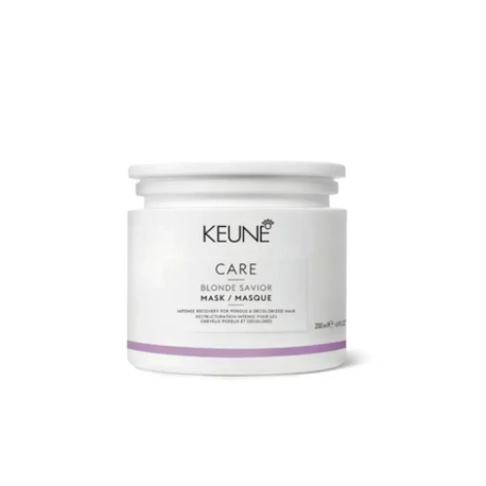 KEUNE Care Blonde Savior Masque - pour cheveux poreux et décolorés, 200 ml